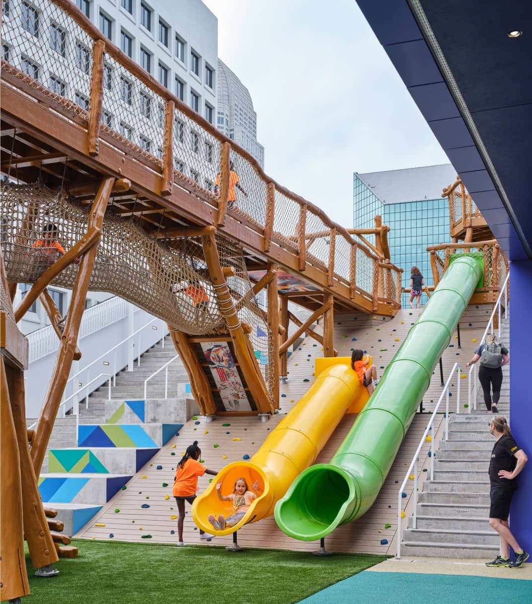 STITCH Design Shop Project Kaleideum Exterior Slides