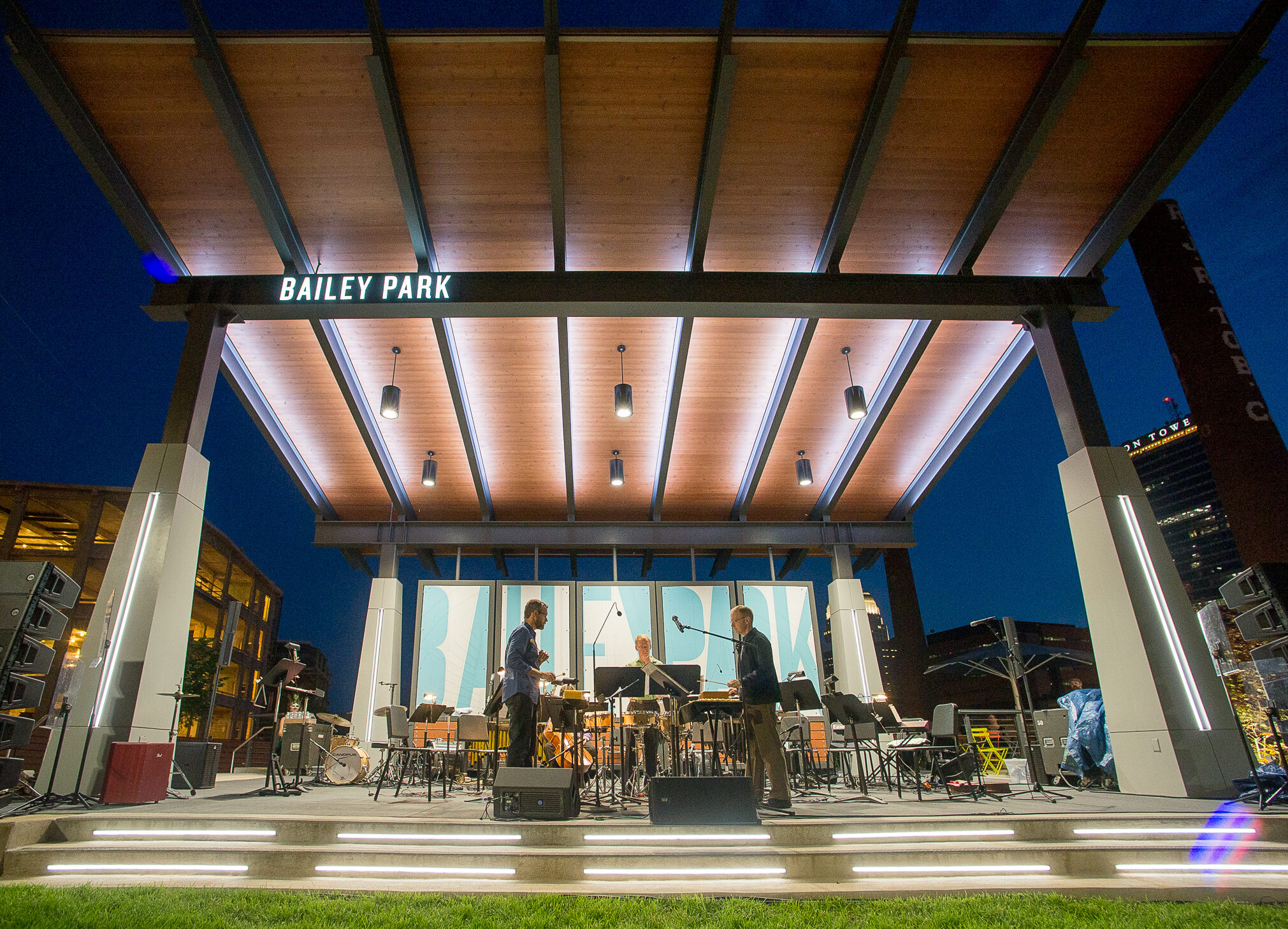 Bailey Park Stage in Downtown Winston Salem