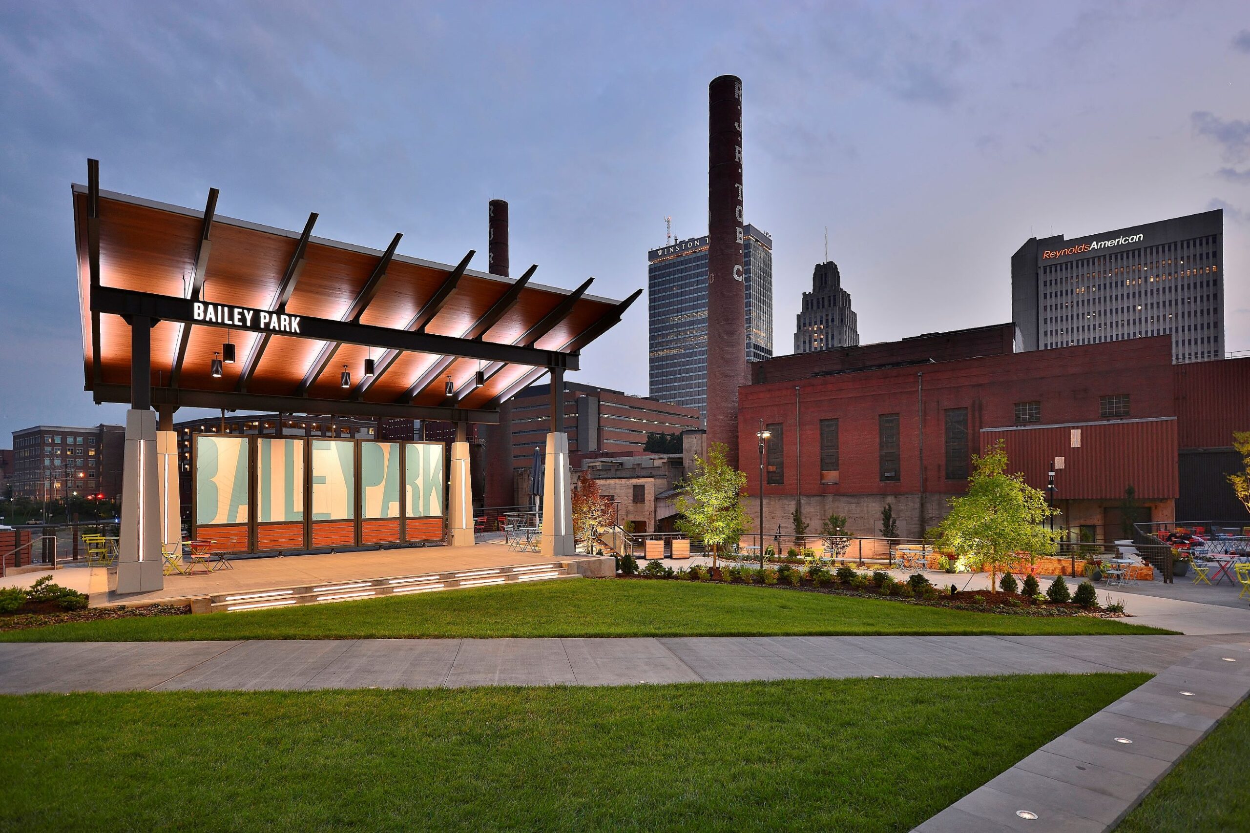 Bailey Park in Downtown Winston Salem