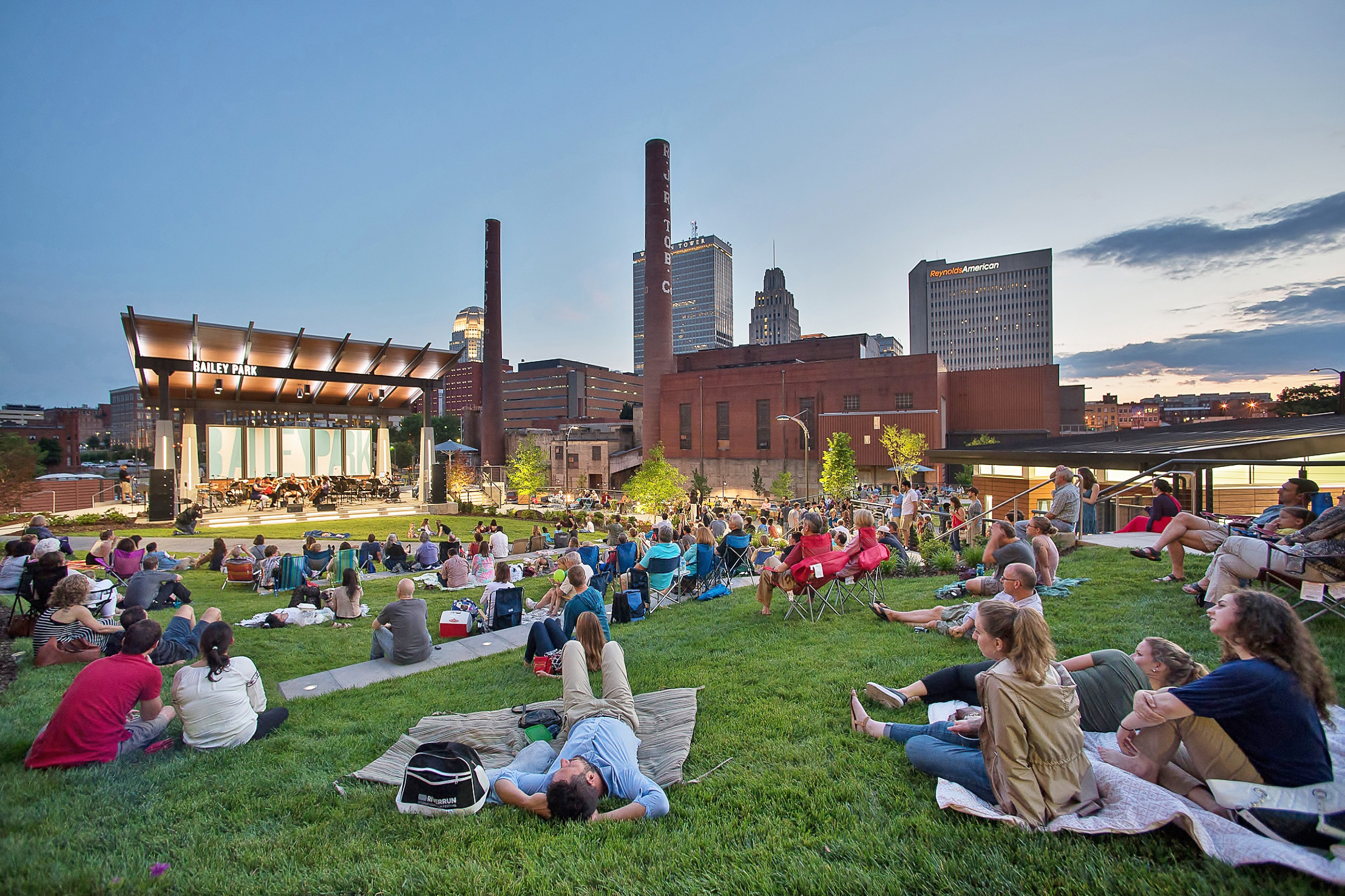 Bailey Park in Downtown Winston Salem, NC
