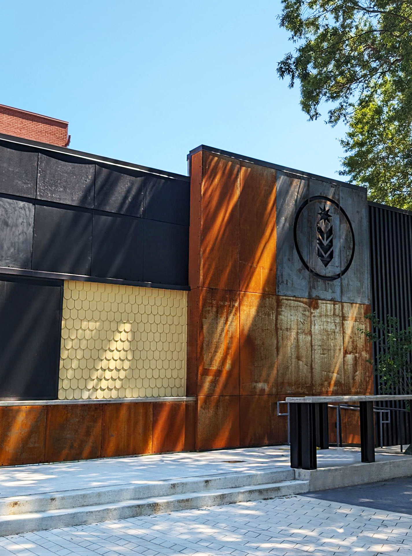 Natty Greene's Brewhouse Exterior and Park