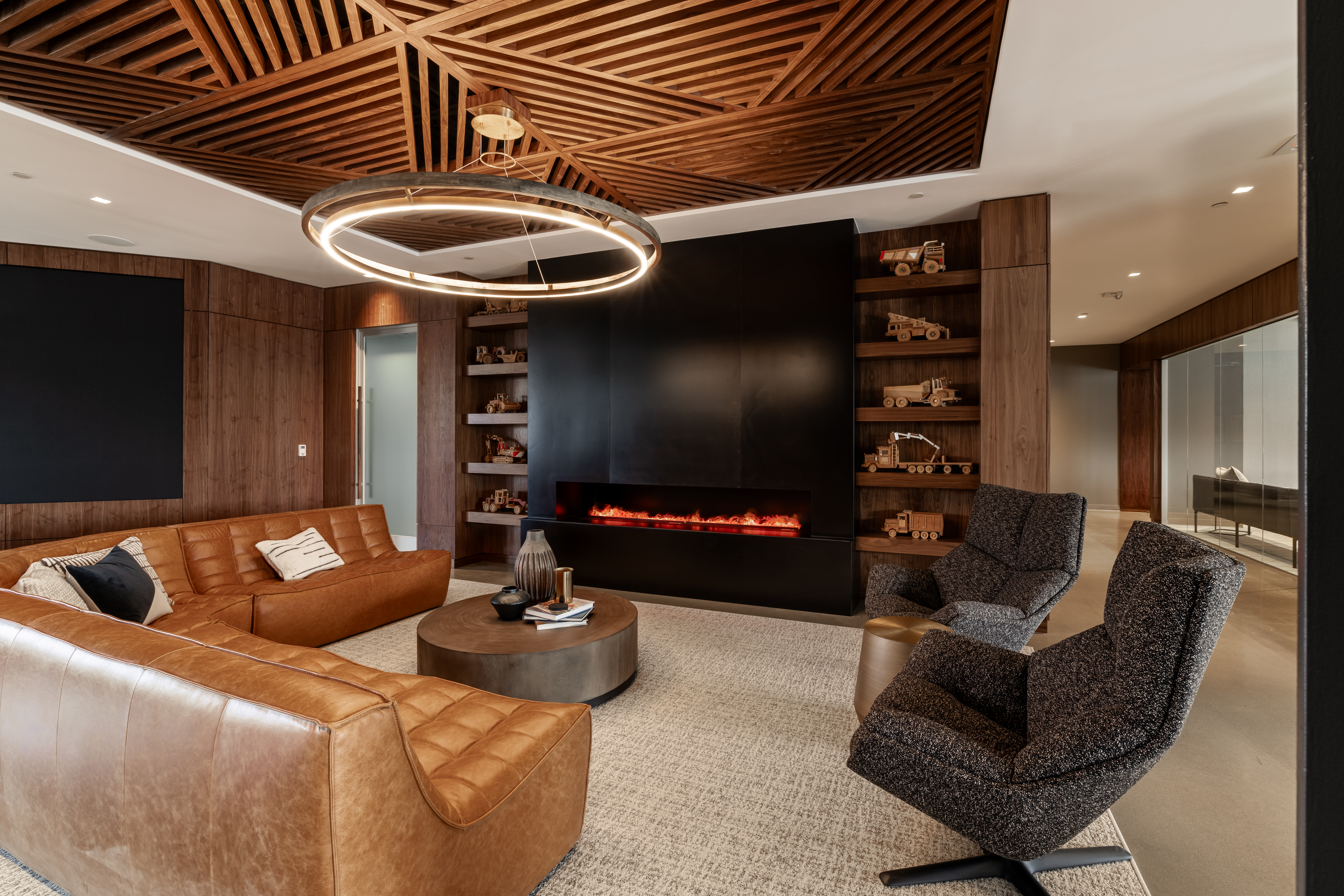 seating area in koury corp HQ